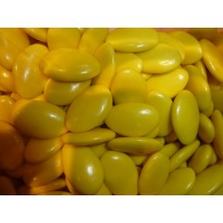 Dragée chocolat couleur JAUNE