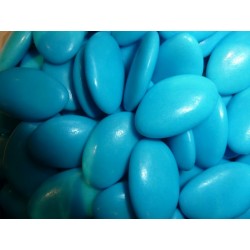 Dragée chocolat couleur turquoise