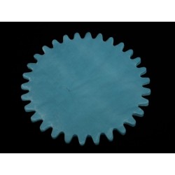 Tulle satiné bleu ciel 23 cm