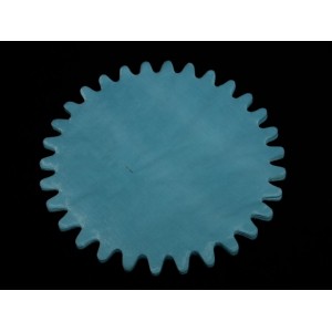 Tulle satiné bleu ciel 23 cm