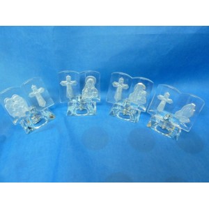Livre en verre taillé main pour communion Livre en verre taillé main pour communion