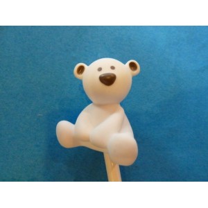 crayon avec ours blanc