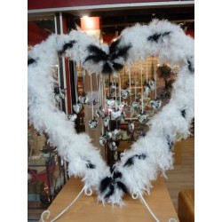 Coeur en plexi transparent garni