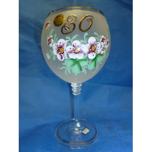 VERRE ROND TRANSPARENT ANNIVERSAIRE 30ANS