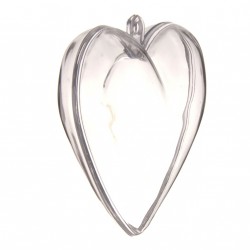 Coeur en plexi transparent