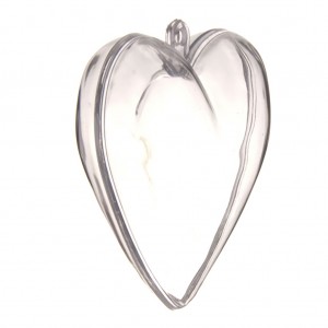 Coeur en plexi transparent