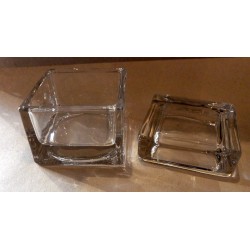 Boite en verre cube