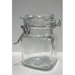 Bocal en verre avec stickers